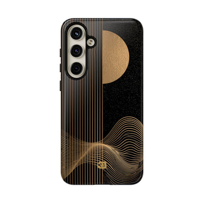 Lunar Topo Horizon · Tough Phone Case for Samsung · Black