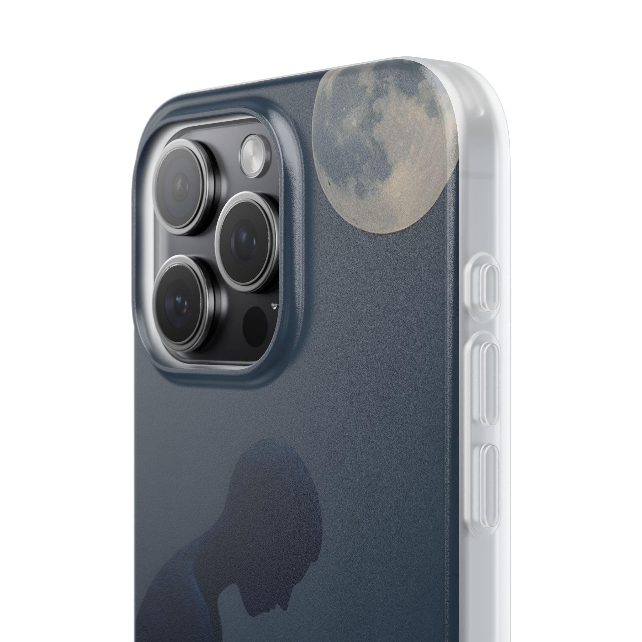Obsidian Lunar Orb · Soft Phone Case for iPhone