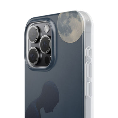 Obsidian Lunar Orb · Soft Phone Case for iPhone