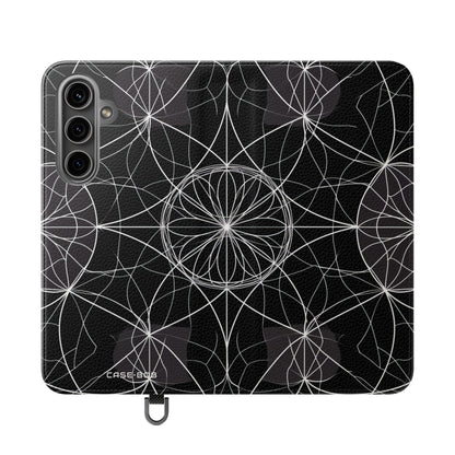 Witte Mandala Stralings - Samsung S24 Plus Case - Portemonnee