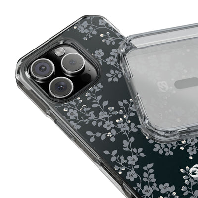 Nocturne Blossom Branch · Clear Impact Magnetic Phone Case for iPhone ·  Black