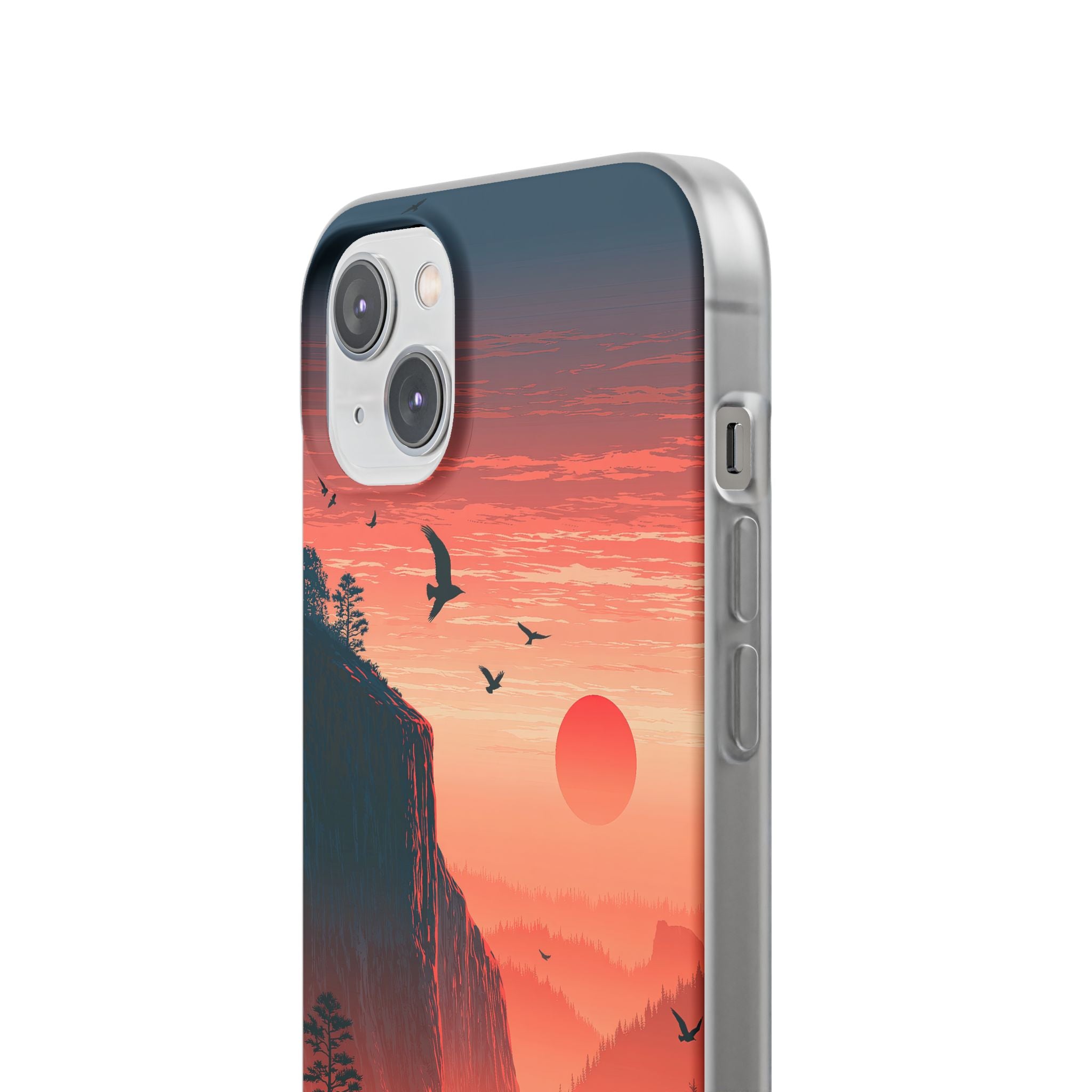 Orange Lite Phone Case for iPhone - Crimson Ridge Flight