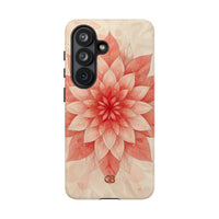 Coral Layered Bloom · Tough Case