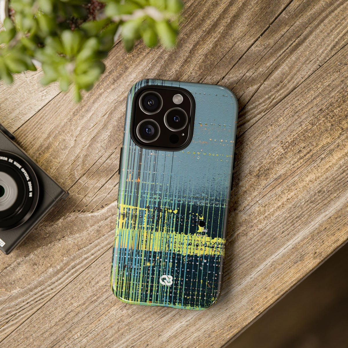 Acid Raster Circuit · Tough Phone Case for iPhone · Teal