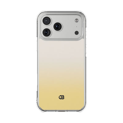 Solar Cream Ombre · Clear Impact Magnetic Phone Case for iPhone · Yellow