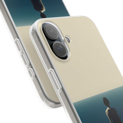 Solitary Blue Horizon · Soft Coque de téléphone pour iPhone