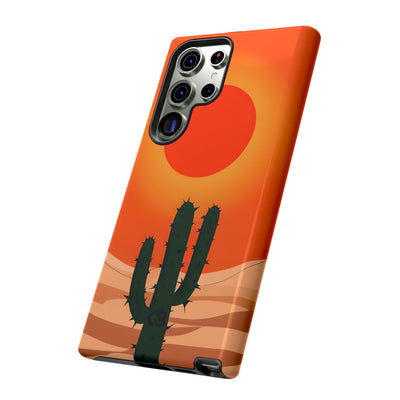 Scorched Saguaro Sunset · Tough Phone Case for Samsung