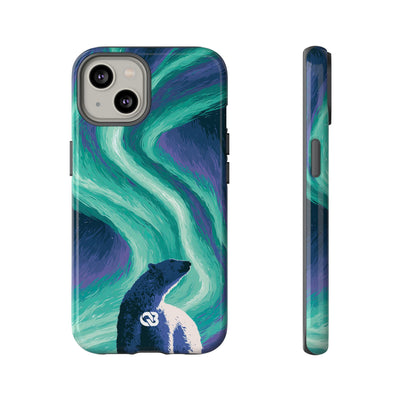 Arctic Aurora Bear · Tough Phone Case for iPhone · Teal
