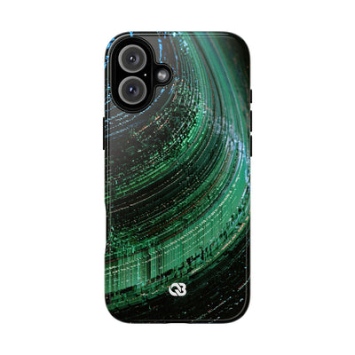 Orbital Data Stream · Tough Phone Case for iPhone · Green