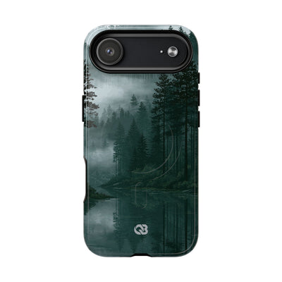Green Tough 2.0 Magsafe Phone Case for iPhone - Misty Evergreen Mirror