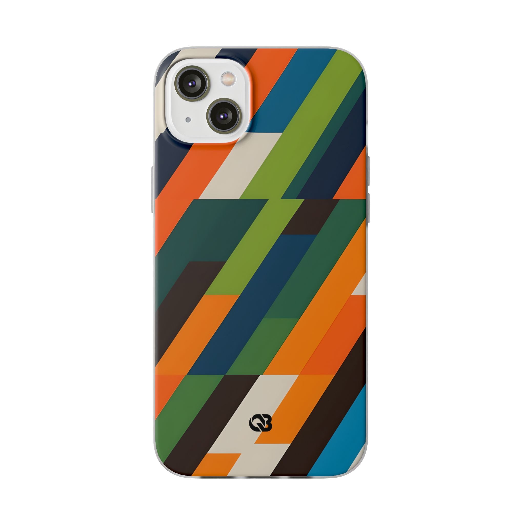 Angled Retro Mosaic · Soft Handyhülle für iPhone