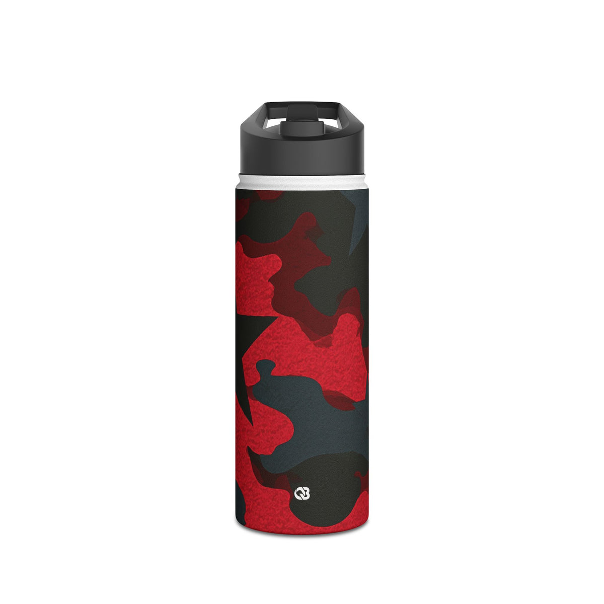 Crimson Skull Camo · Insulated Water Bottle · Red