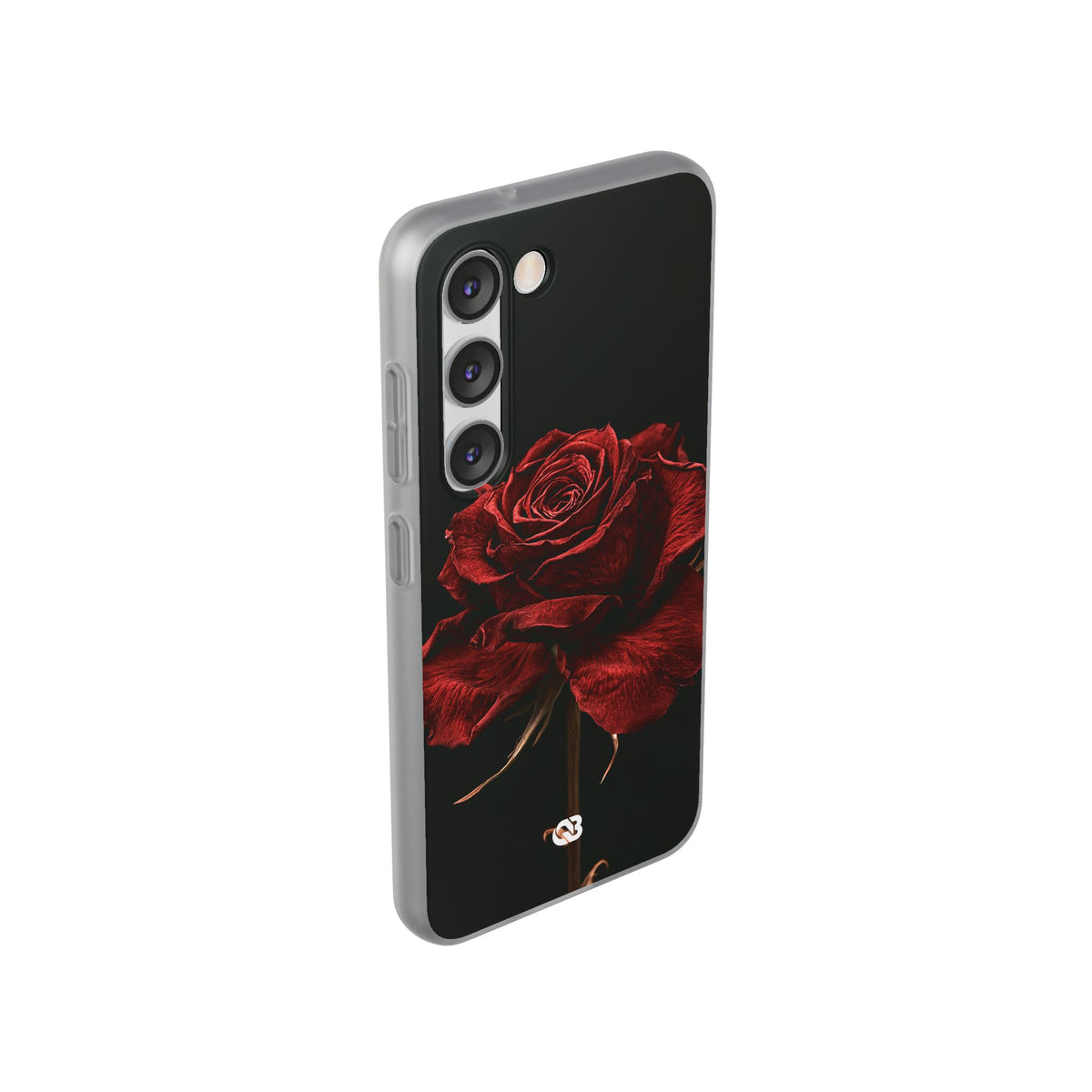 Crimson Noir Rose · Lite Phone Case for Samsung · Black