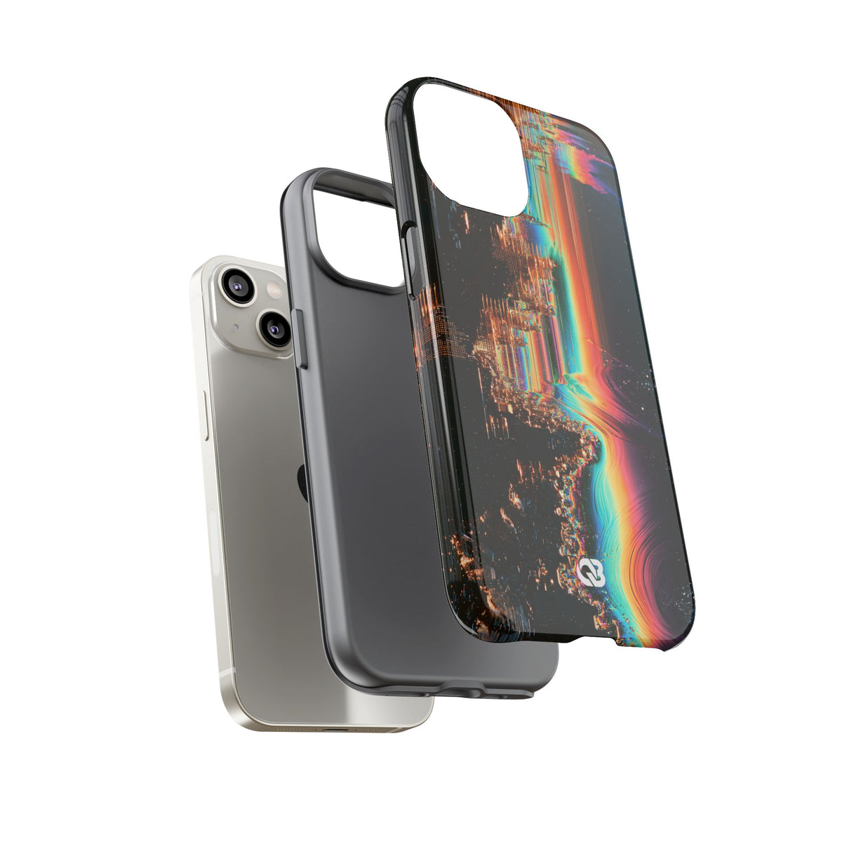 Prismatic Circuit · Tough Phone Case for iPhone · Black
