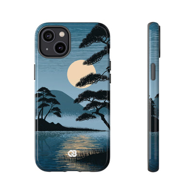 Moonlit Pine Horizon · Tough Phone Case for iPhone · Blue