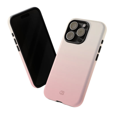 Pink Tough Phone Case for iPhone - Frosted Blush Horizon