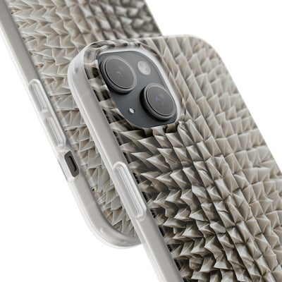 Beige Lite Phone Case for iPhone - Bone Spiked Grid