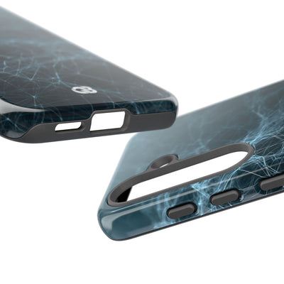 Teal Tough Phone Case for Samsung - Arctic Neural Mesh
