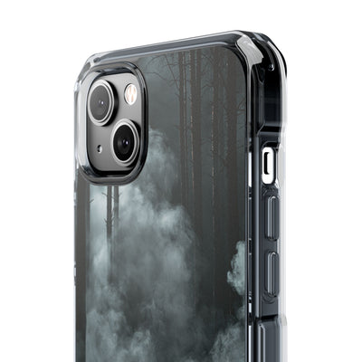 Shadowed Pine Mist · Clear Impact Magnetic Phone Case for iPhone ·  Black