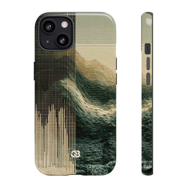 Orbital Topography · Tough Phone Case for iPhone · Green