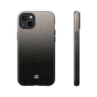 Grey Tough Phone Case for iPhone - Faded Sand Mesh