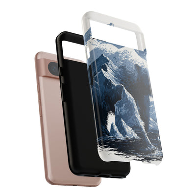 Fjord Summit Bear · Tough Phone Case for Pixel ·  Blue