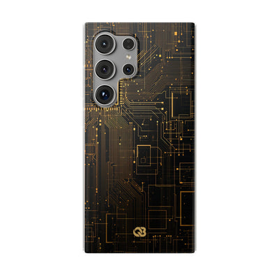 Gold Lite Phone Case for Samsung - Amber Core Mainframe
