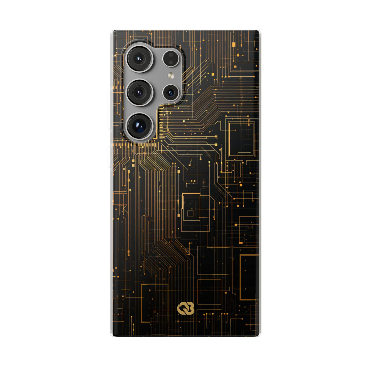 Silicon Circuit Trace · Lite Phone Case for Samsung · Black