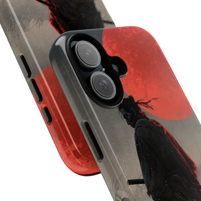 Crimson Moon Ronin · Tough Phone Case for iPhone · Black