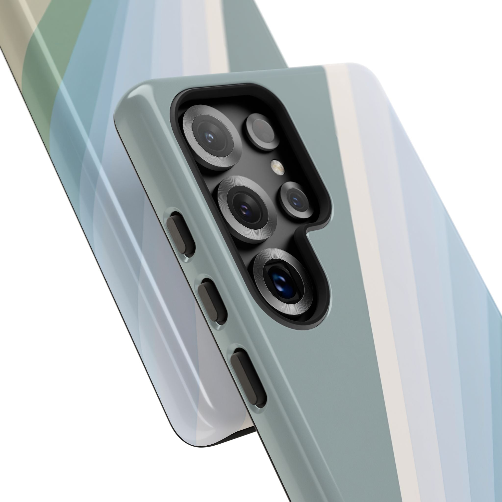 Green Tough Phone Case for Samsung - Sage Prism Beam