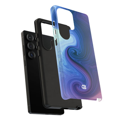 Azure Fluid Swirl · Tough Phone Case for Samsung · Blue
