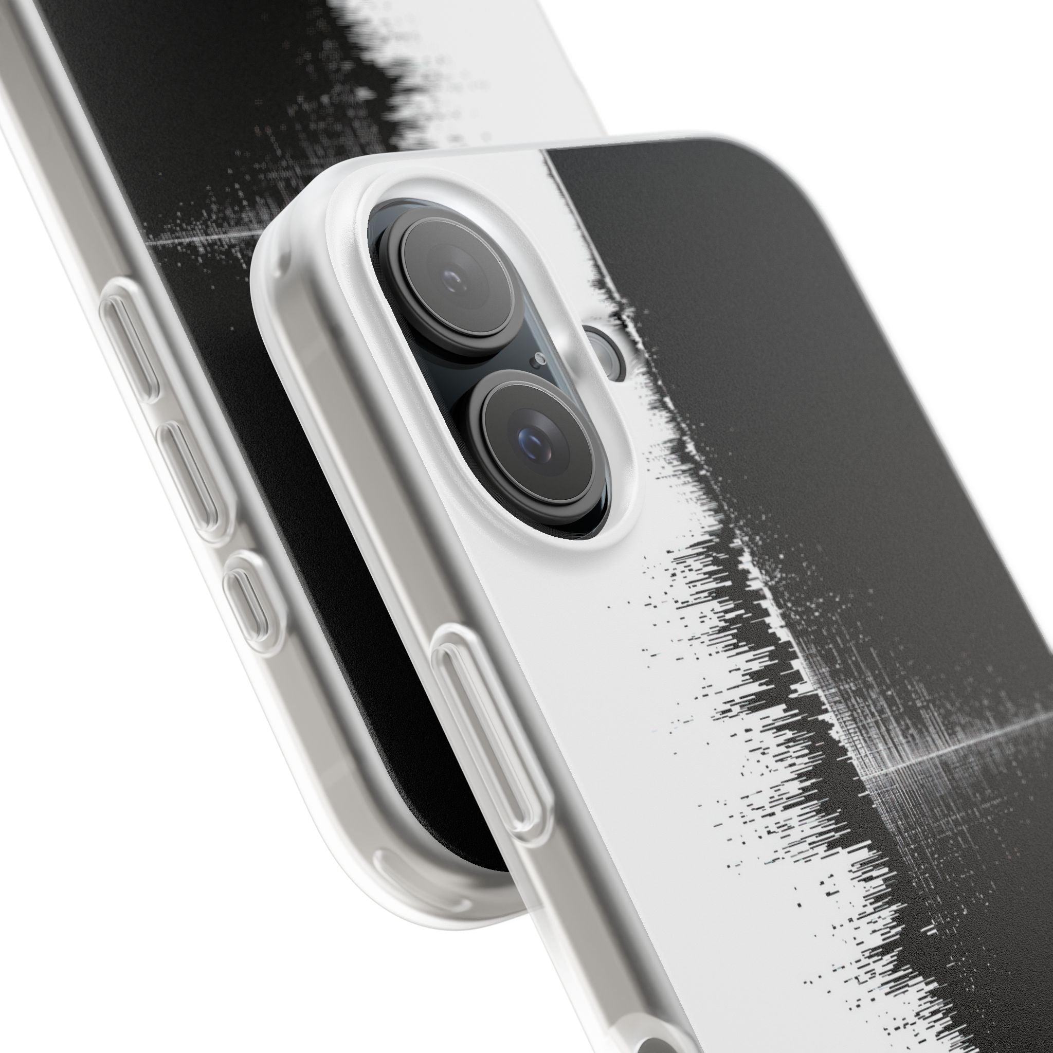 Black Lite Phone Case for iPhone - Static Signal Split