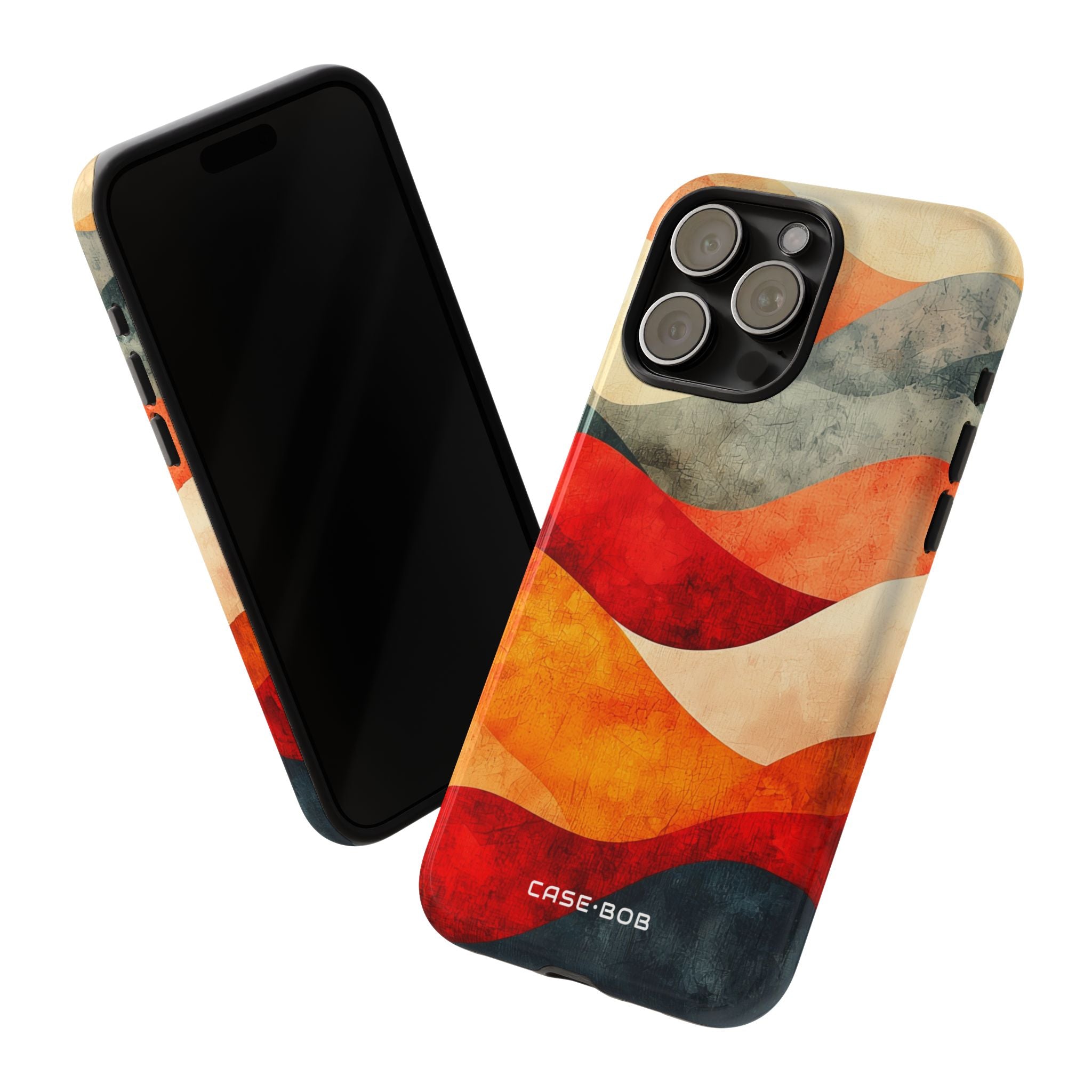 Cracked Wave Sunset iPhone 15 Pro Max Case - Tough