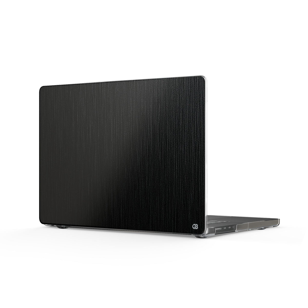 Obsidian Brushed Steel · Clear Hard Case for MacBook · Black