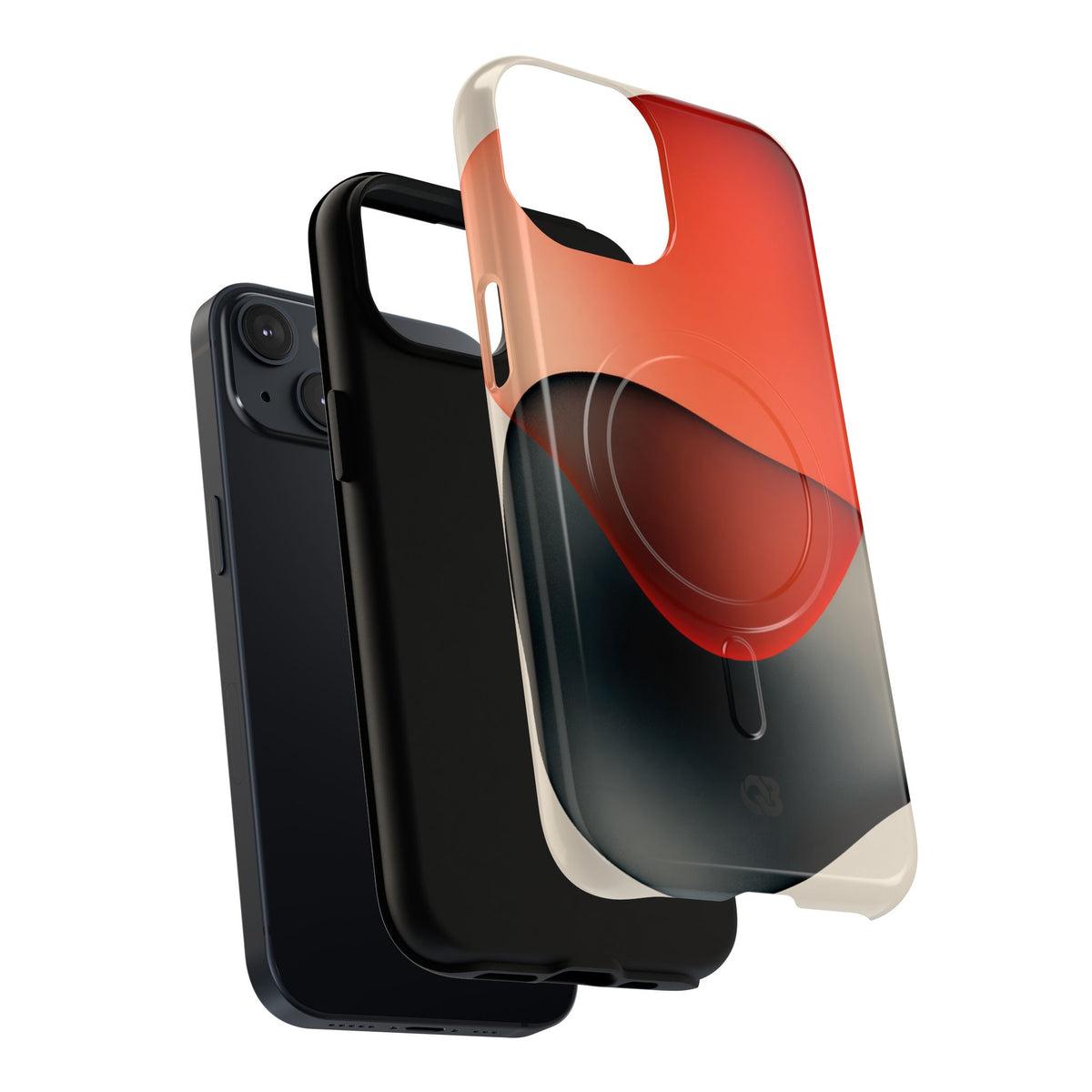 Translucent Crimson Form · Tough 2.0 Magnetic Phone Case for iPhone · Red