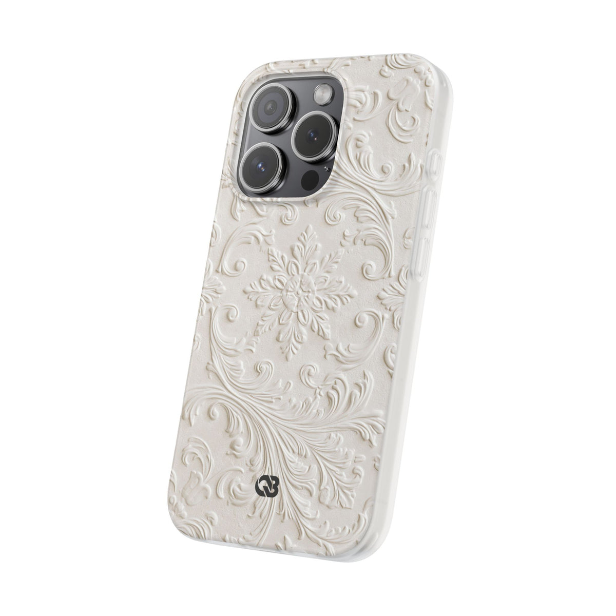 Sculpted Acanthus Relief · Lite Phone Case for iPhone ·  White