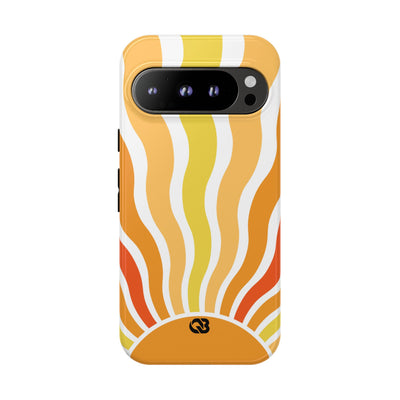 Amber Solar Waves · Tough Phone Case for Google Pixel