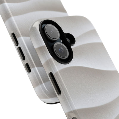 Sculpted Dune Relief · Tough Phone Case for iPhone · White