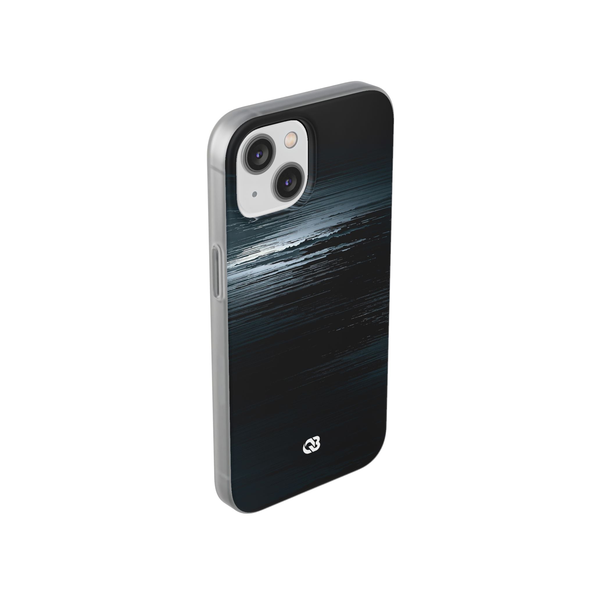 Black Lite Phone Case for iPhone - Frozen Signal Glitch