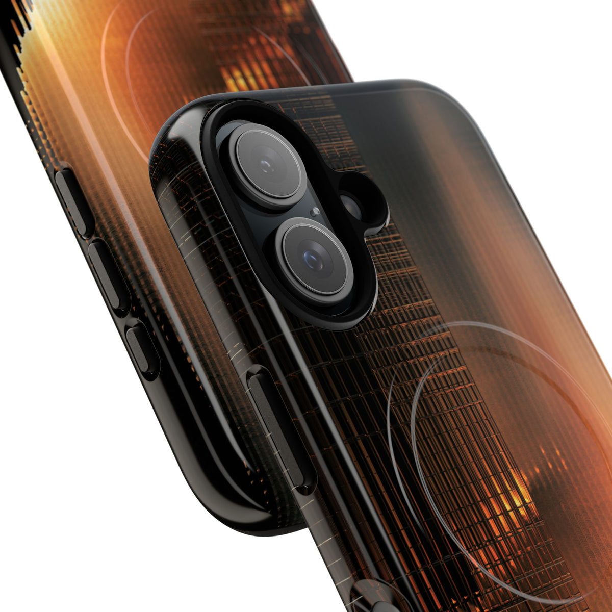 Luminous Grid · Tough 2.0 Magnetic Phone Case for iPhone · Black