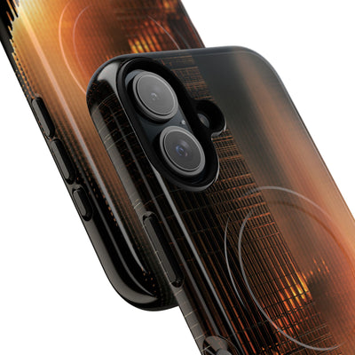 Luminous Grid · Tough 2.0 Magnetic Phone Case for iPhone · Black