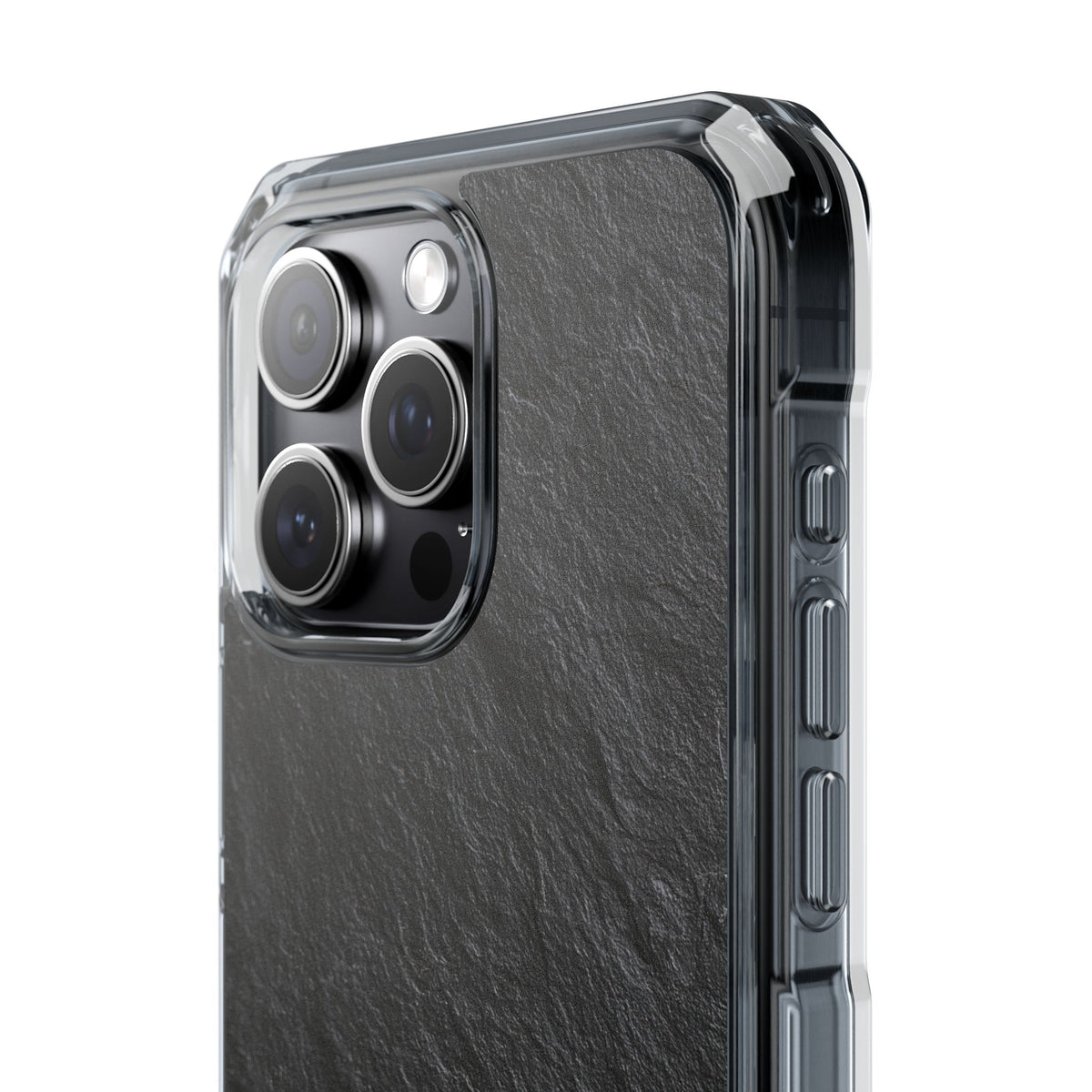 Obsidian Slate · Clear Impact Magnetic Phone Case for iPhone ·  Black