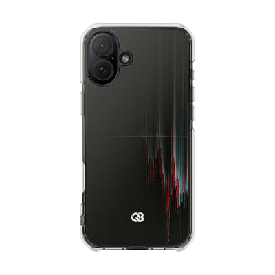 Black Impact MagSafe Phone Case for iPhone - Corrupted Data Stream