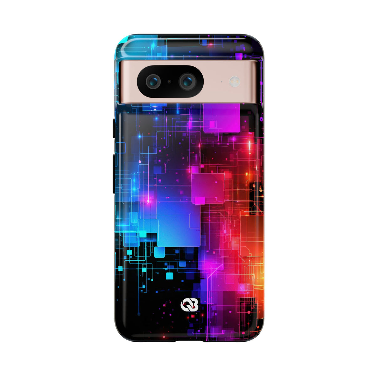 Spectral Circuit Grid · Tough Phone Case for Pixel ·  Black