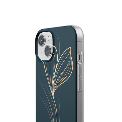 Teal Lite Phone Case for iPhone - Sandstone Silk Flora
