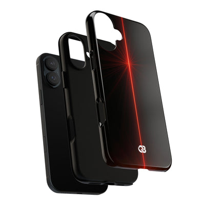 Red Tough Phone Case for iPhone - Crimson Flare Vector