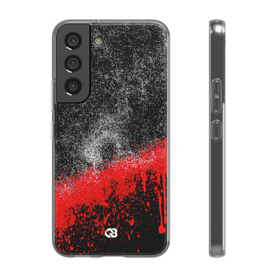 Crimson Noir Drip · Lite Phone Case for Samsung · Black