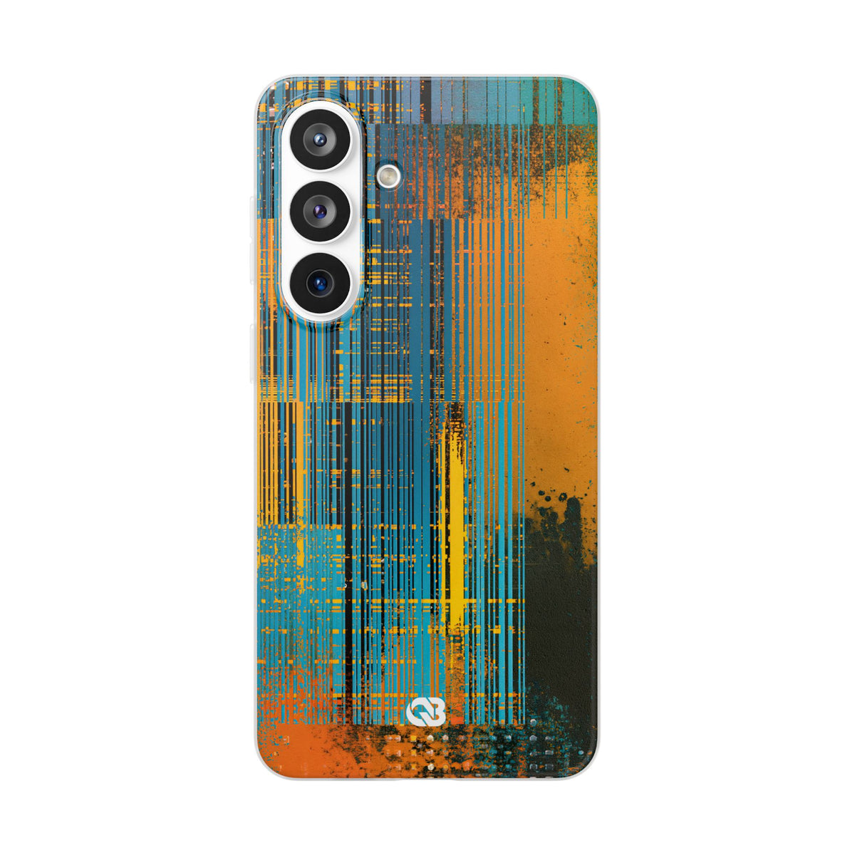 Cyber Glitch Stream · Lite Phone Case for Samsung · Teal