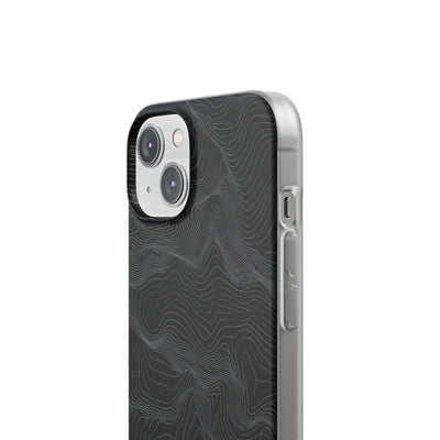 Obsidian Contour Elevation · Lite Phone Case for iPhone ·  Black