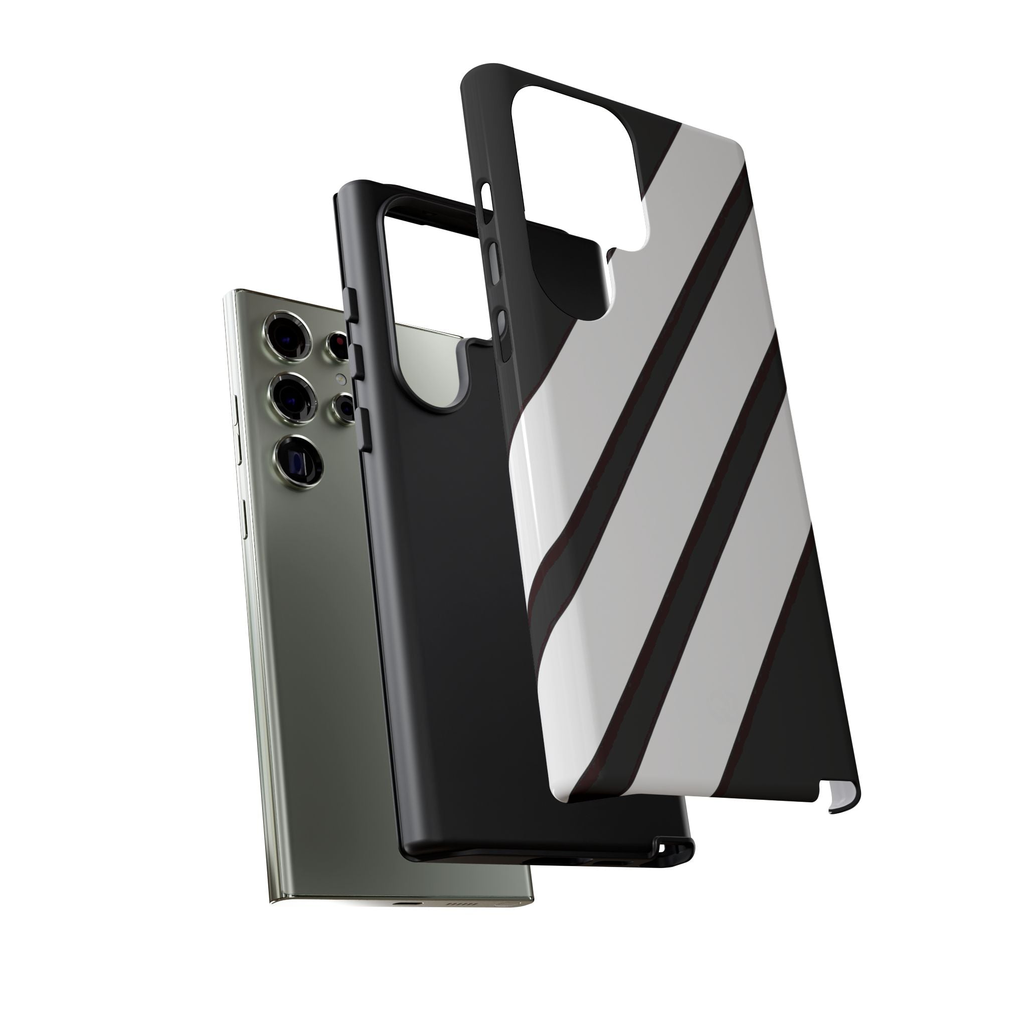 Obsidian White Bars · Tough Handyhülle für Samsung